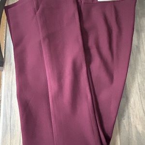 Cranberry slacks, Ann Taylor, NWT